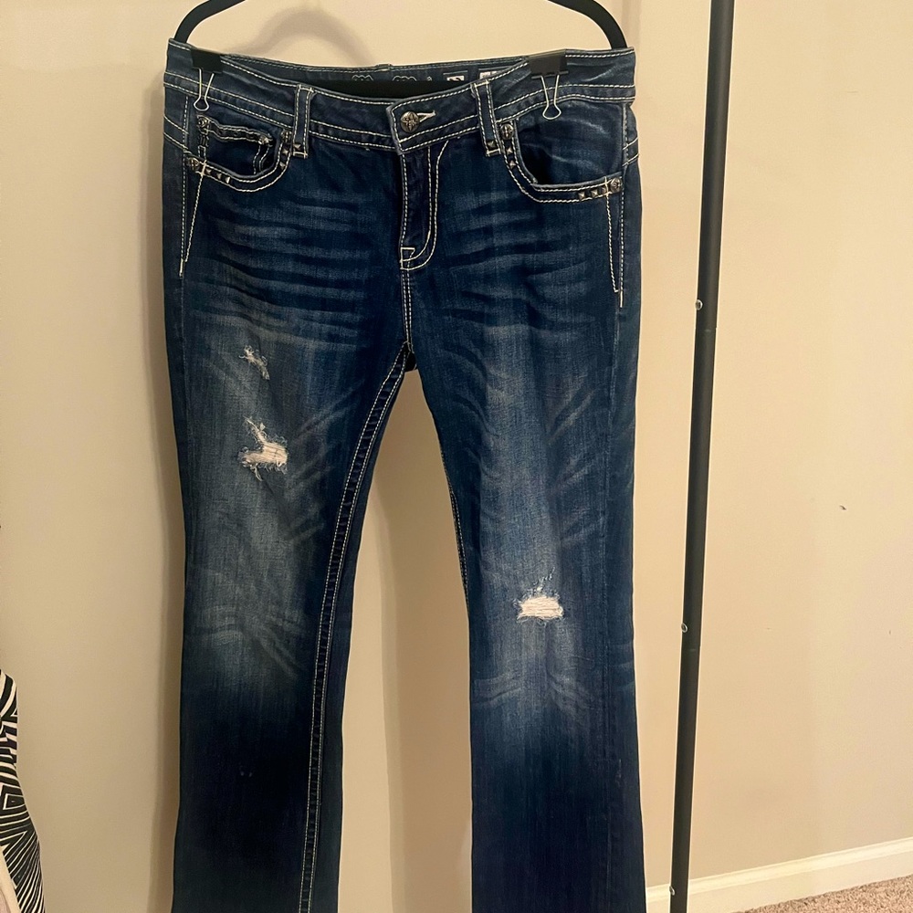 Miss Me Blue Boot Cut Jeans (Sz-33)
